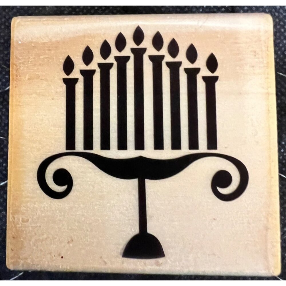 CraftSmart Menorah Rubber Stamp